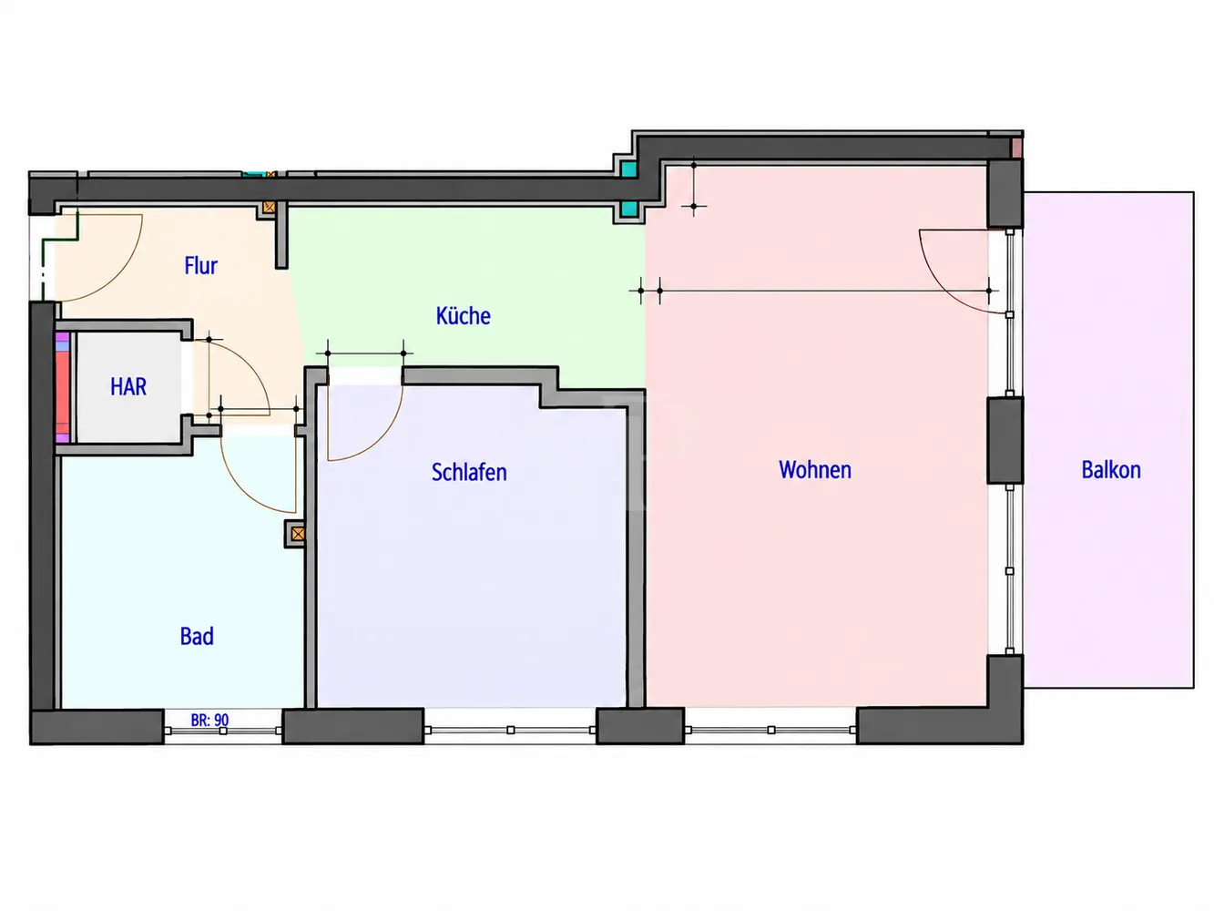 2 room apartment with 66 m² in Berlin – Photo 3