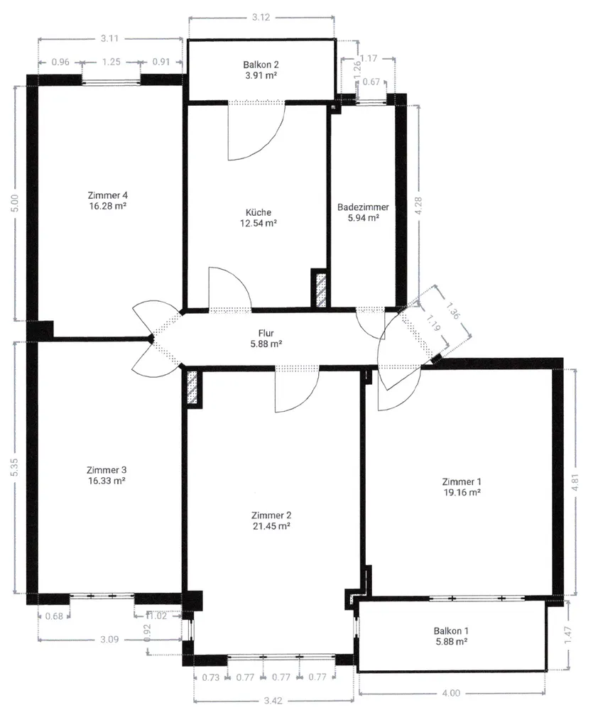 4 Zimmer Wohnung mit 103 m² in Hannover – Bild 12