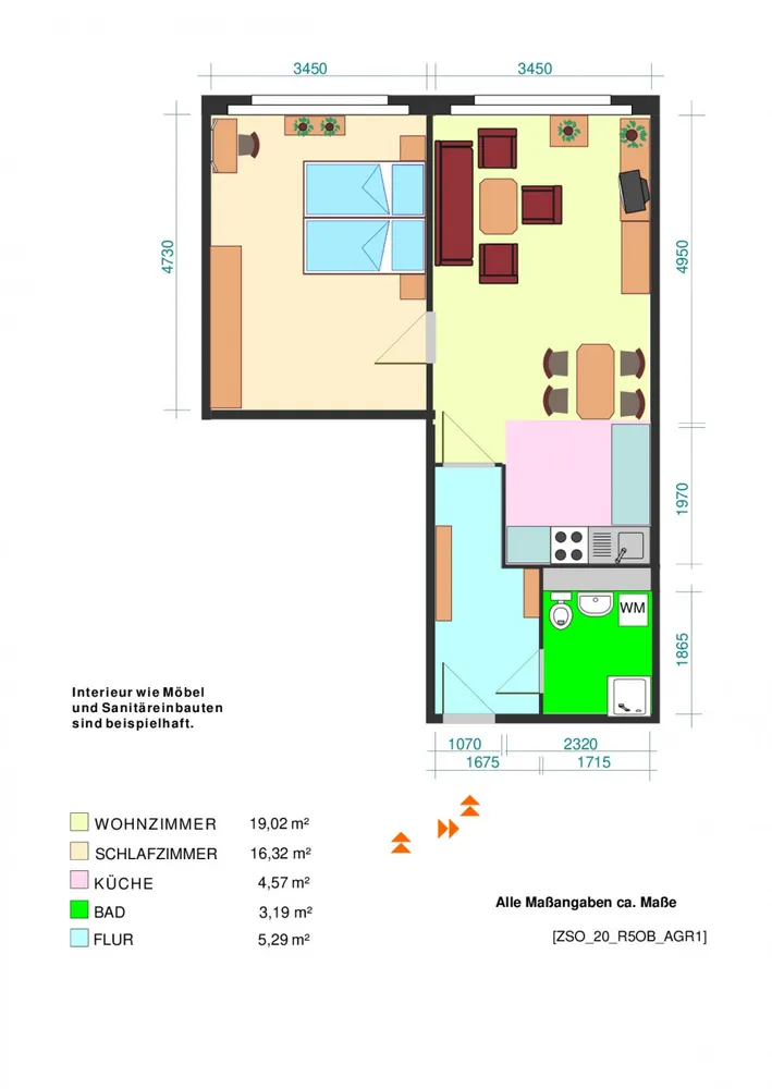 2 Zimmer Wohnung mit 48 m² in Leipzig – Bild 2