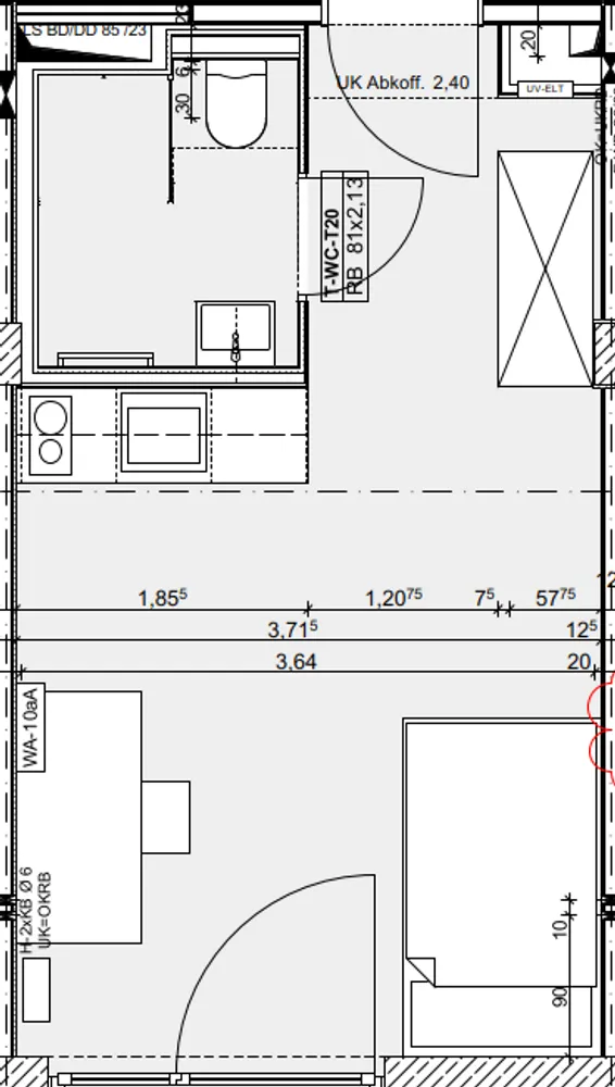 1 Zimmer Wohnung mit 23 m² in Hannover – Bild 12
