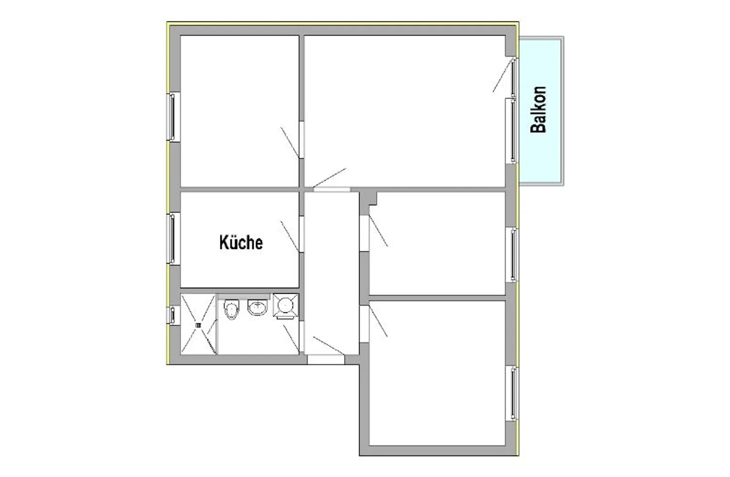 4 Zimmer Wohnung mit 68 m² in Osnabrück – Bild 2