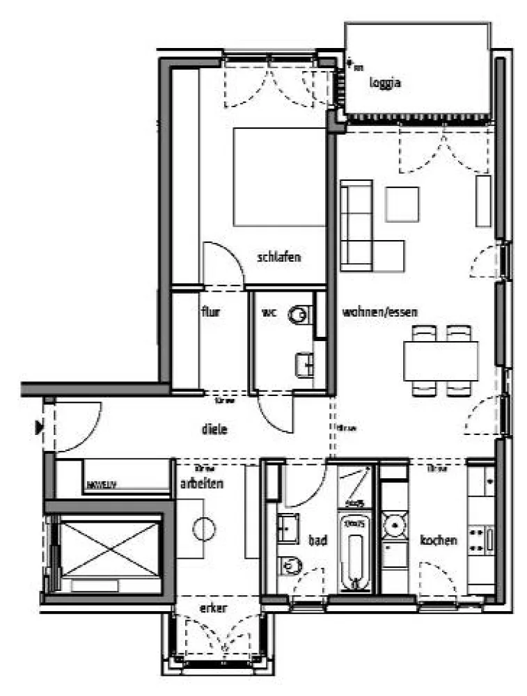 3 Zimmer Wohnung mit 78 m² in Düsseldorf – Bild 7