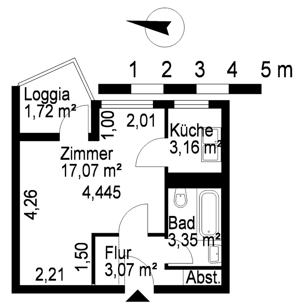 1 room apartment with 29 m² in Berlin – Photo 3