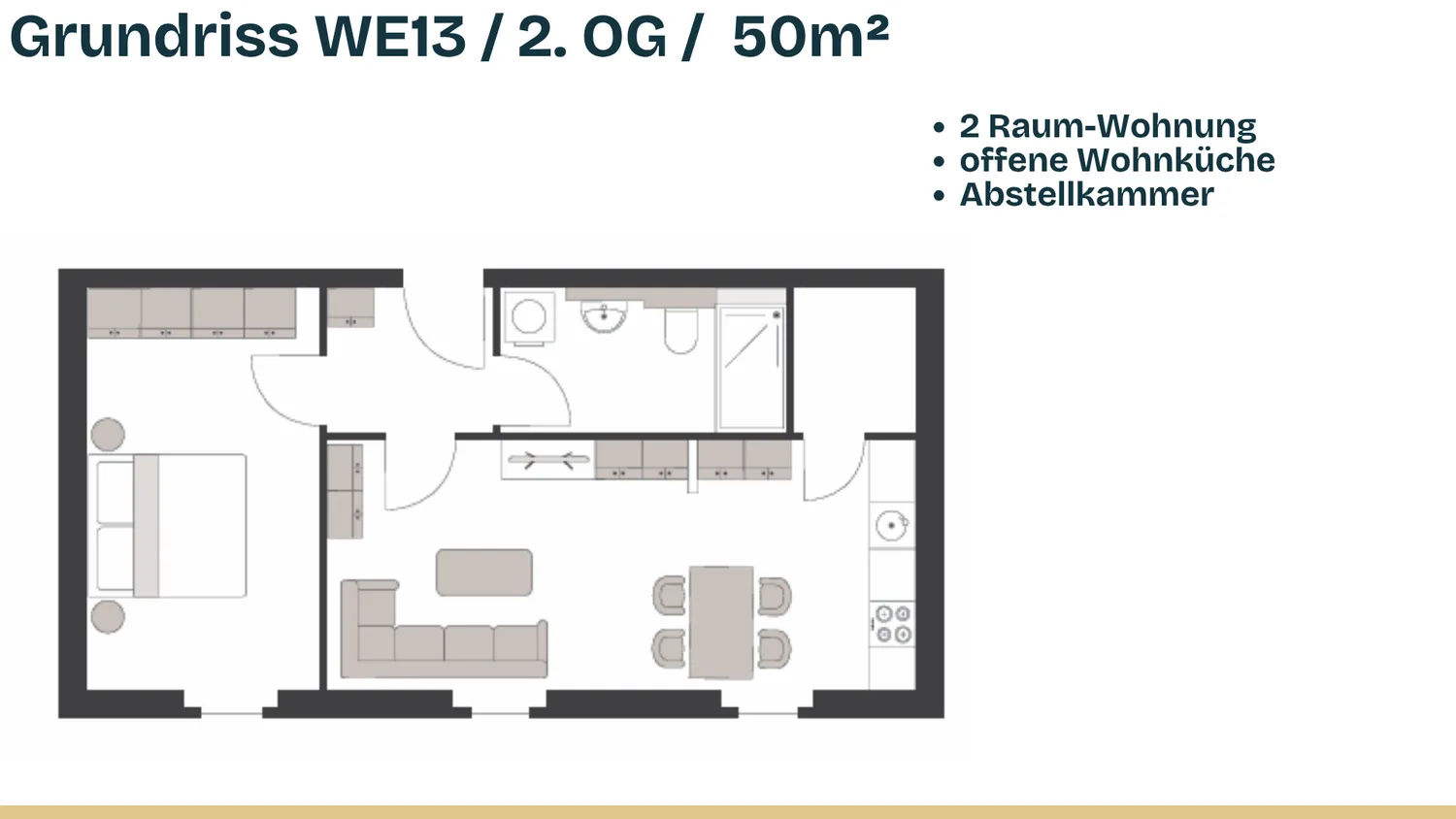 2 Zimmer Wohnung mit 50 m² in Crimmitschau – Bild 1