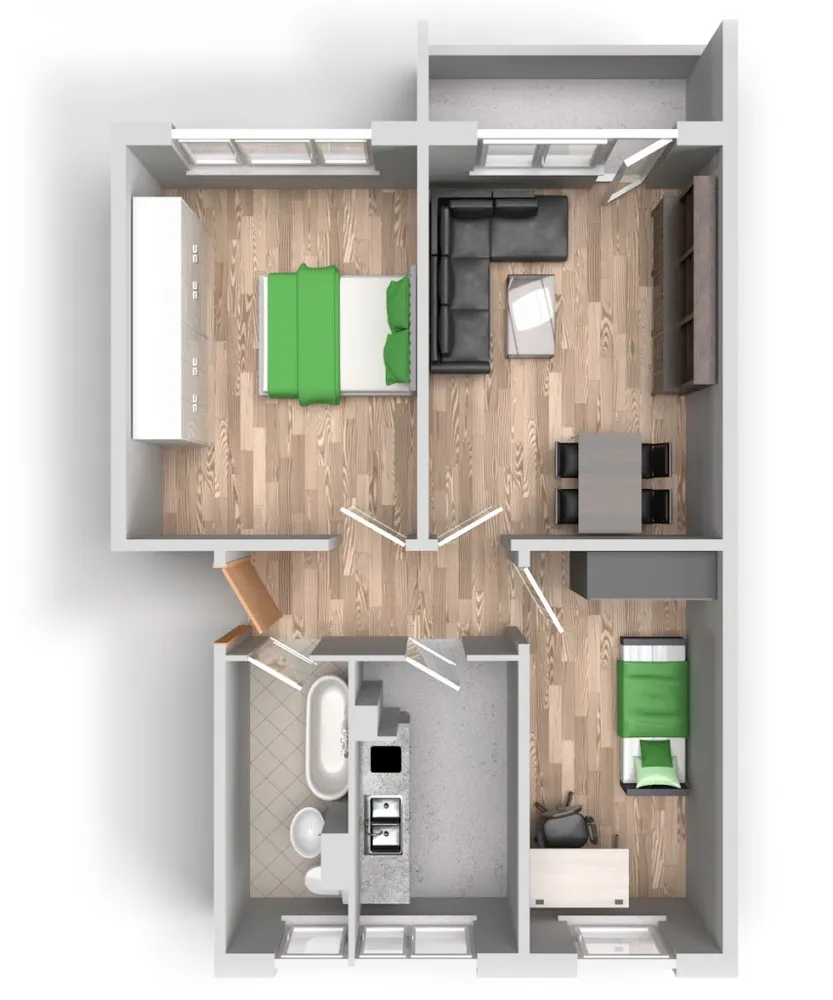 3 Zimmer Wohnung mit 61 m² in Halle (Saale) – Bild 5