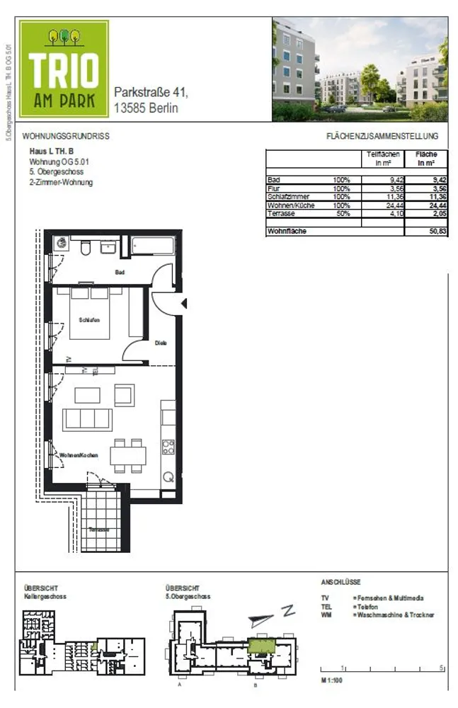 2 Zimmer Wohnung mit 51 m² in Berlin – Bild 7