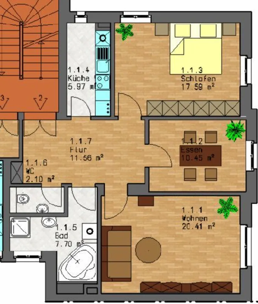 3 Zimmer Wohnung mit 76 m² in Leipzig – Bild 1