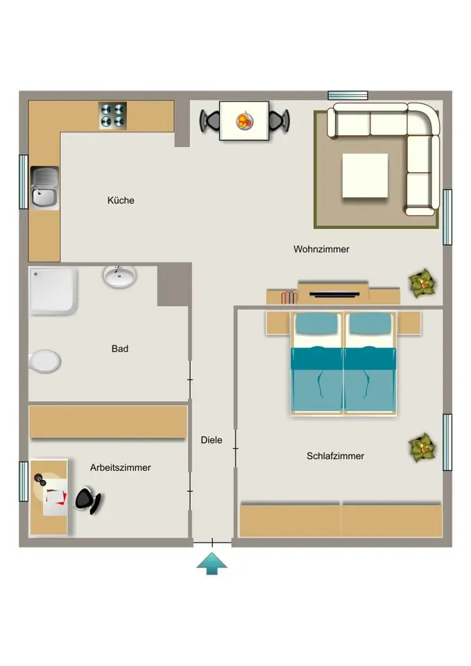 4 Zimmer Wohnung mit 43 m² in Oberhausen – Bild 6