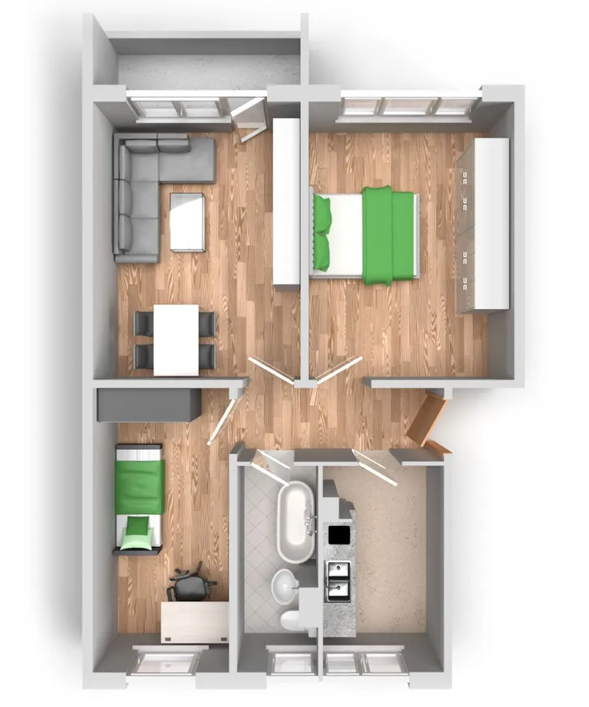 3 Zimmer Wohnung mit 61 m² in Halle (Saale) – Bild 10
