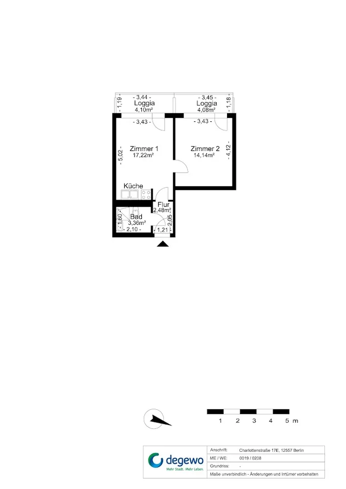 2 Zimmer Wohnung mit 41 m² in Berlin – Bild 7