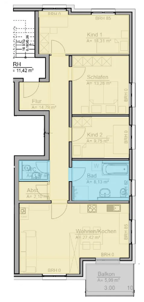 4 Zimmer Wohnung mit 110 m² in Coswig – Bild 1