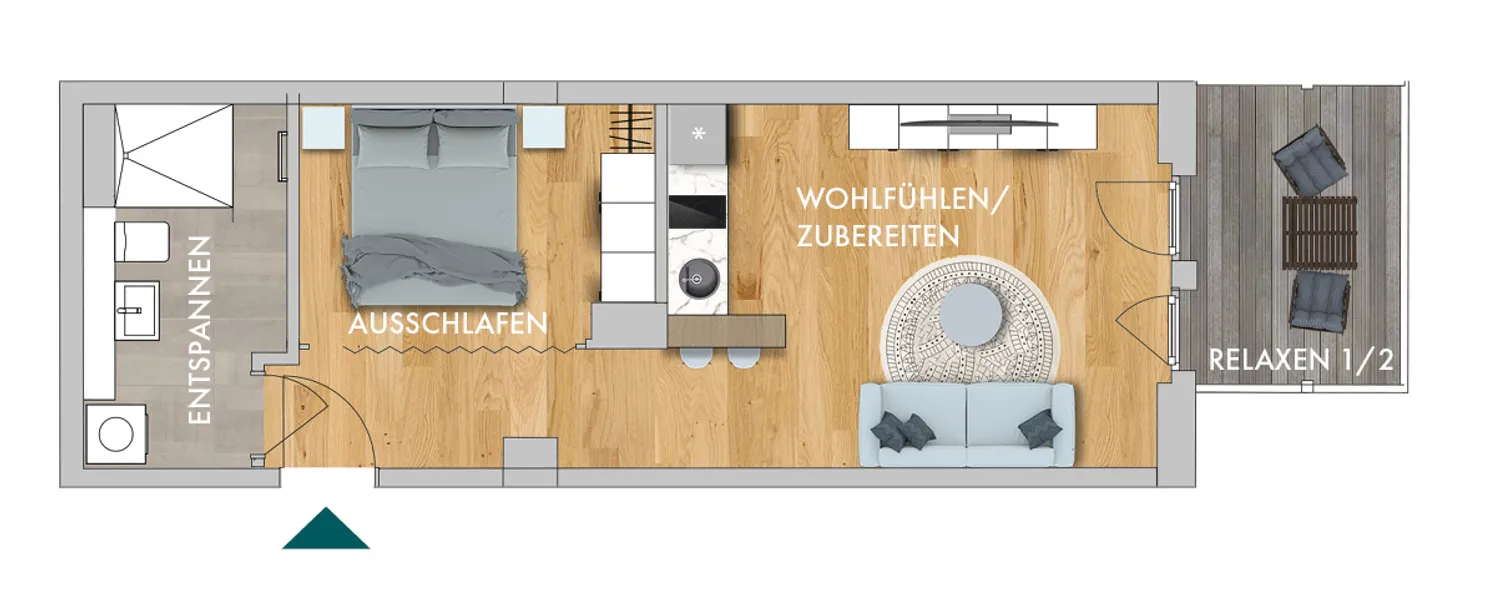 2 room apartment with 41 m² in Chemnitz – Photo 6