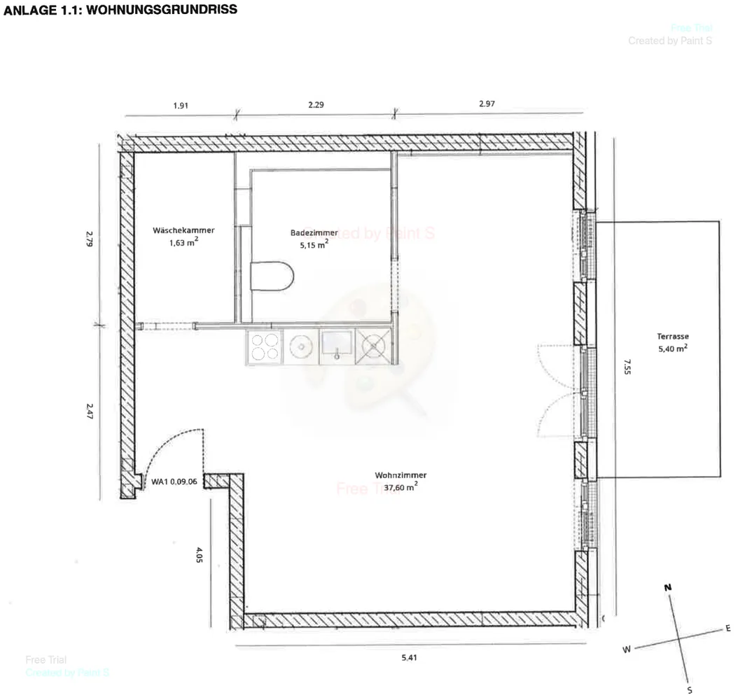 1 Zimmer Wohnung mit 54 m² in Berlin – Bild 6