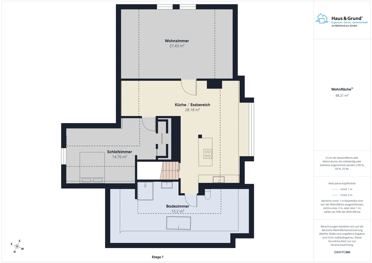 2 Zimmer Wohnung mit 90 m² in Minden – Bild 9