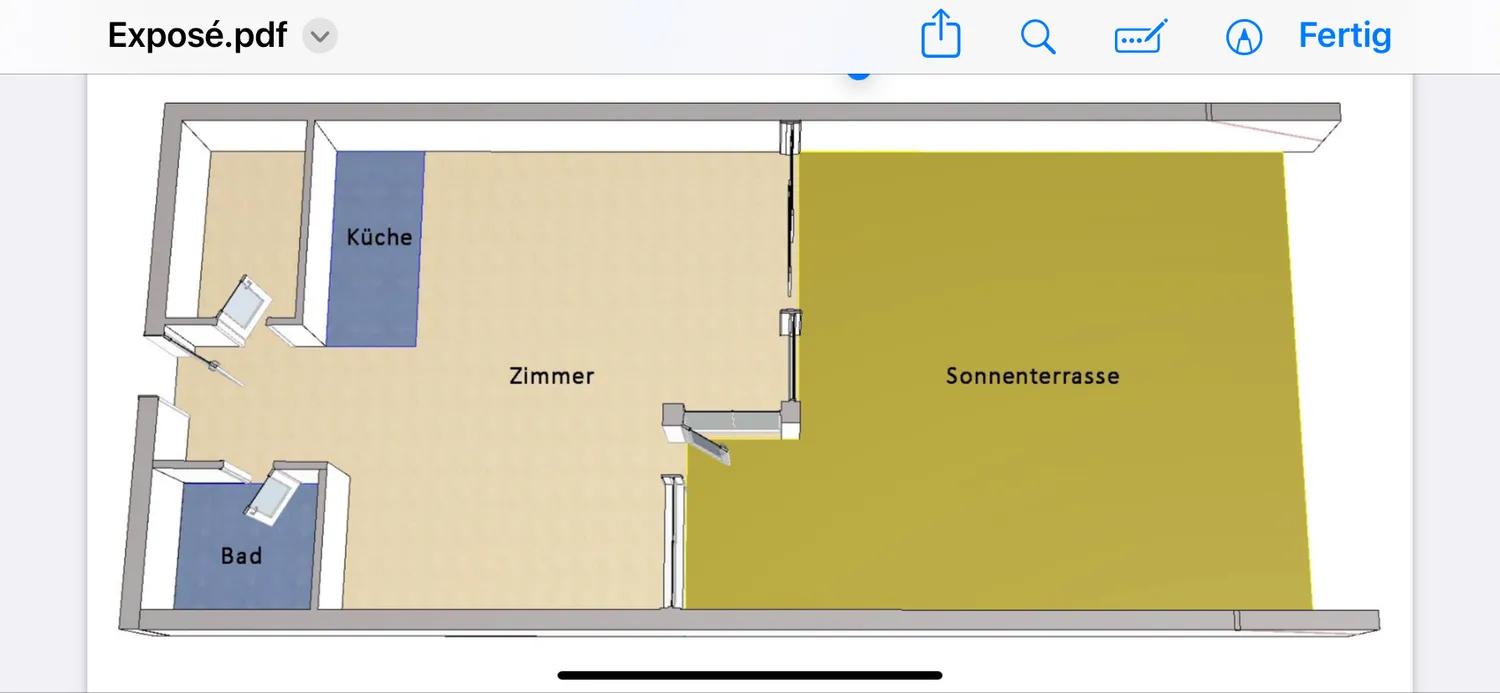 1 Zimmer Wohnung mit 75 m² in Berlin – Bild 2