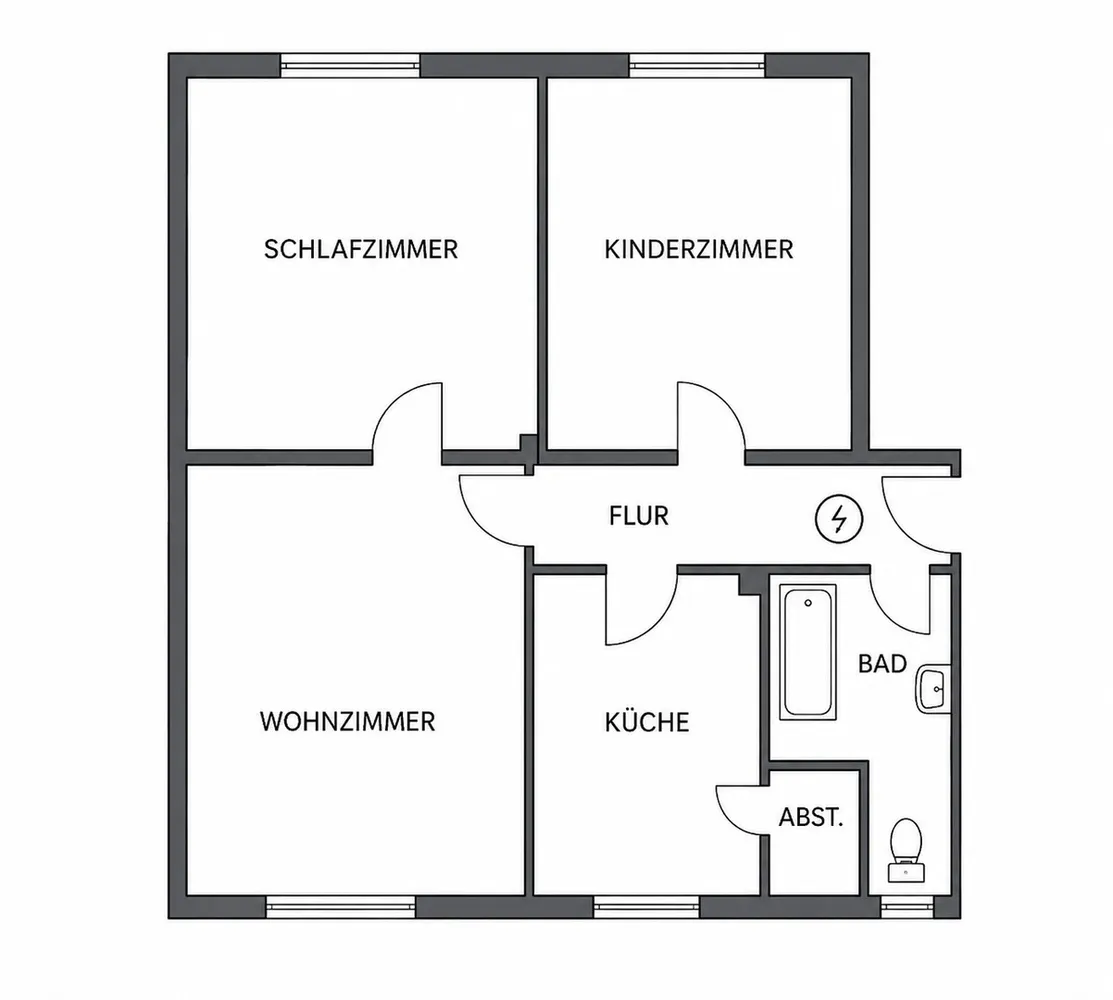 3 Zimmer Wohnung mit 72 m² in Wuppertal – Bild 7