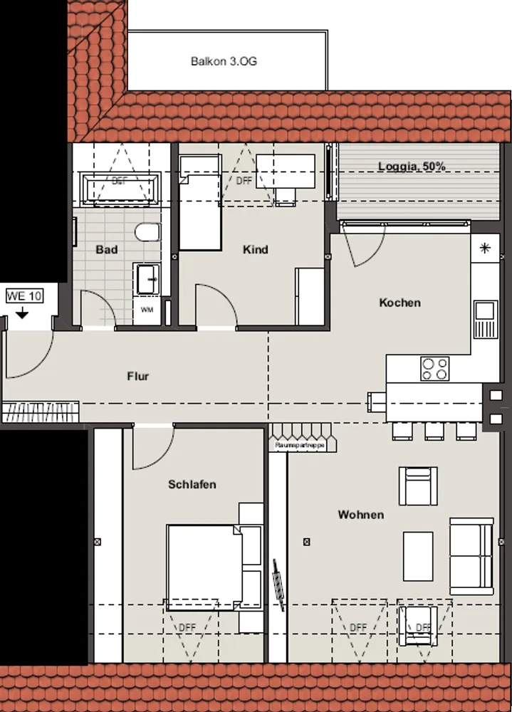 3 Zimmer Wohnung mit 92 m² in Leipzig – Bild 1