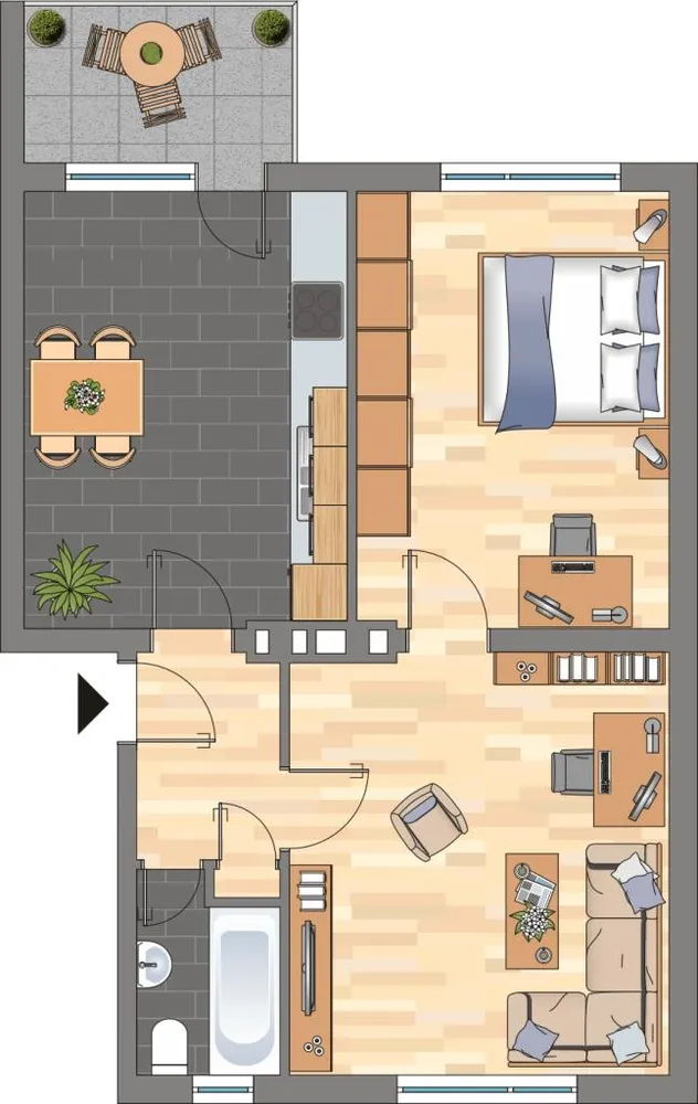 2 Zimmer Wohnung mit 60 m² in Mülheim an der Ruhr – Bild 2