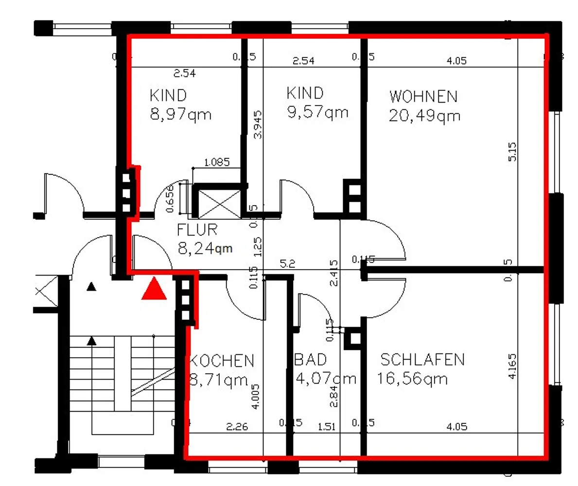 4 Zimmer Wohnung mit 77 m² in Stade – Bild 12