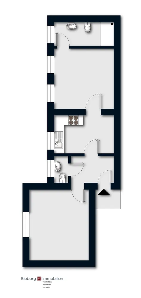 2 Zimmer Wohnung mit 60 m² in Dortmund – Bild 2