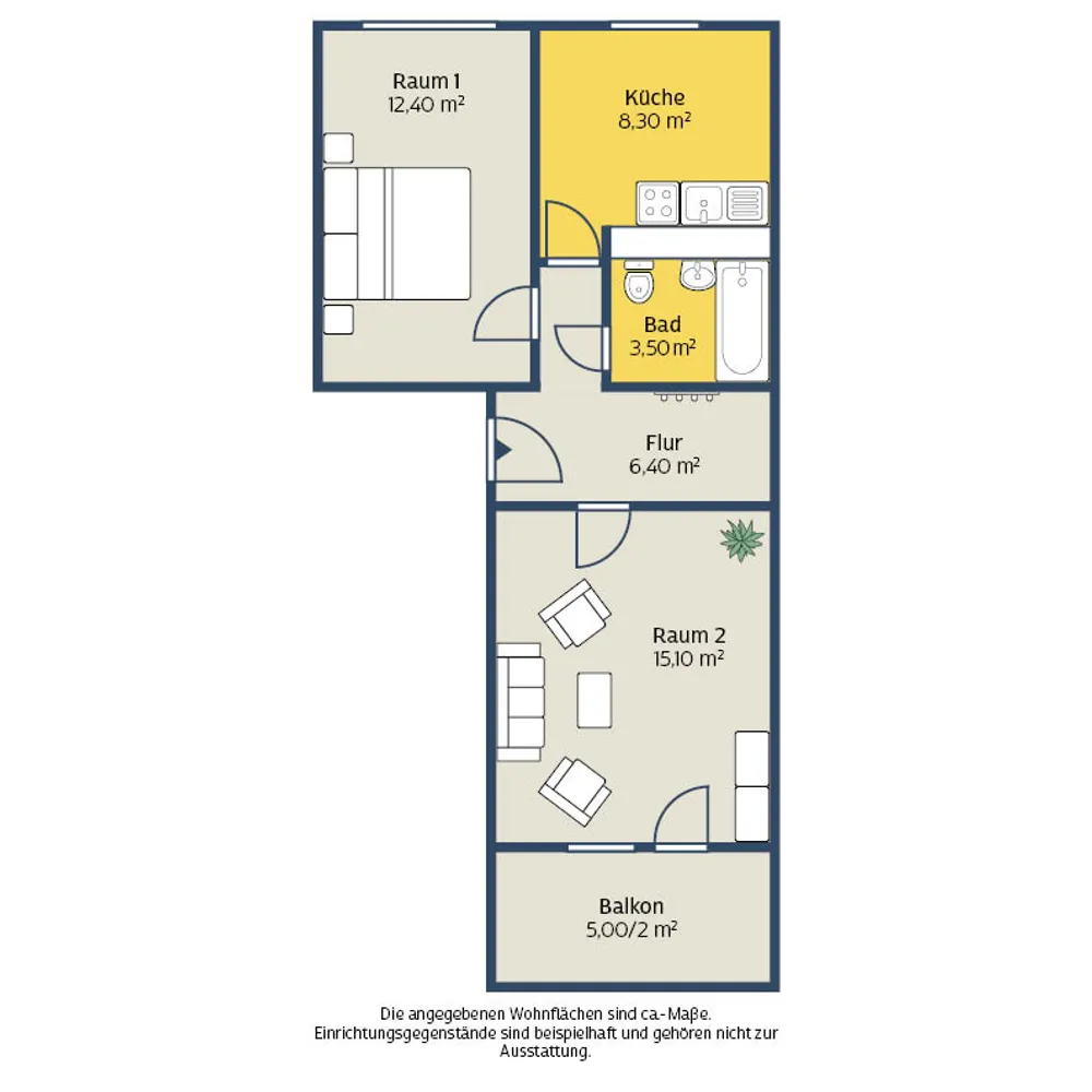 2 Zimmer Wohnung mit 48 m² in Leipzig – Bild 7