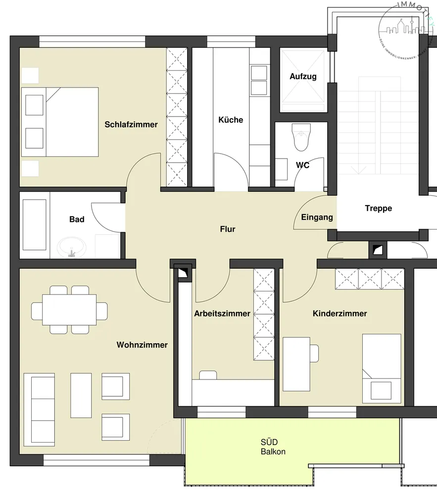 4 Zimmer Wohnung mit 90 m² in Karlsruhe – Bild 10