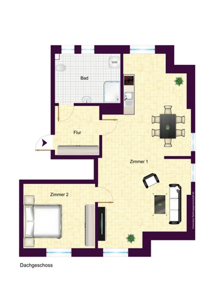 2 room apartment with 40 m² in Chemnitz – Photo 7