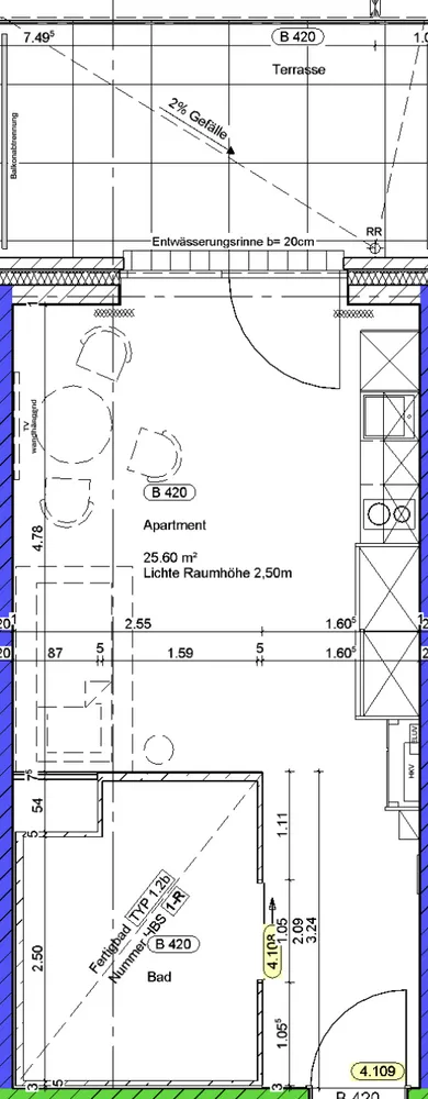 1 Zimmer Wohnung mit 37 m² in Osnabrück – Bild 8