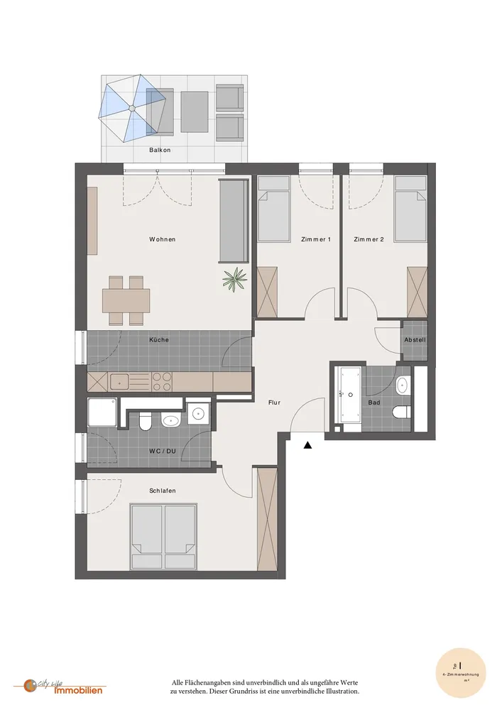 4 room apartment with 99 m² in Dietzenbach – Photo 5