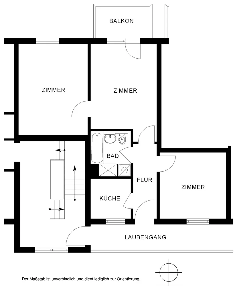 3 Zimmer Wohnung mit 64 m² in Bielefeld – Bild 2