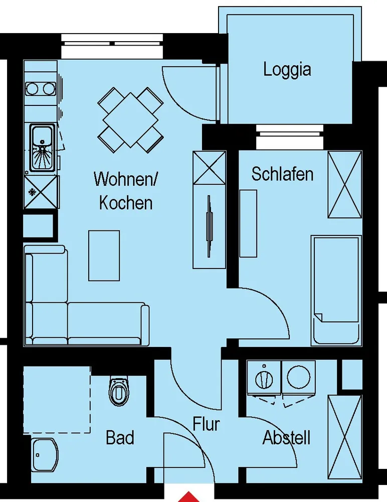 2 Zimmer Wohnung mit 41 m² in Plauen – Bild 7