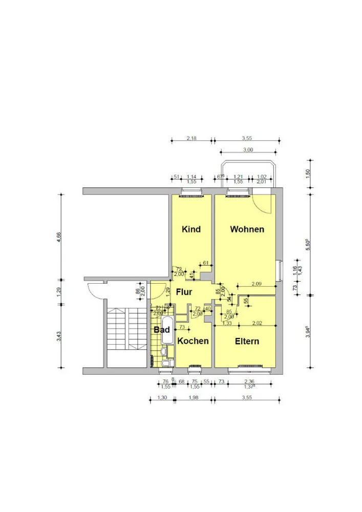 3 Zimmer Wohnung mit 58 m² in Köthen – Bild 5