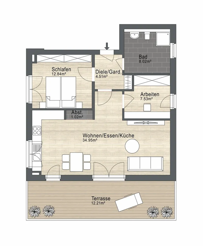 3 Zimmer Wohnung mit 75 m² in Mainz – Bild 9