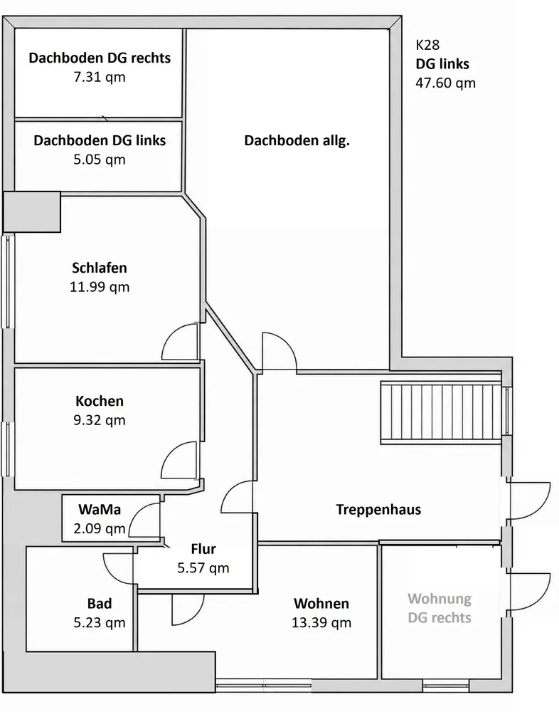 2 Zimmer Wohnung mit 48 m² in Flensburg – Bild 11