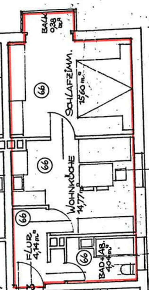 2 room apartment with 39 m² in Weiden in der Oberpfalz – Photo 2