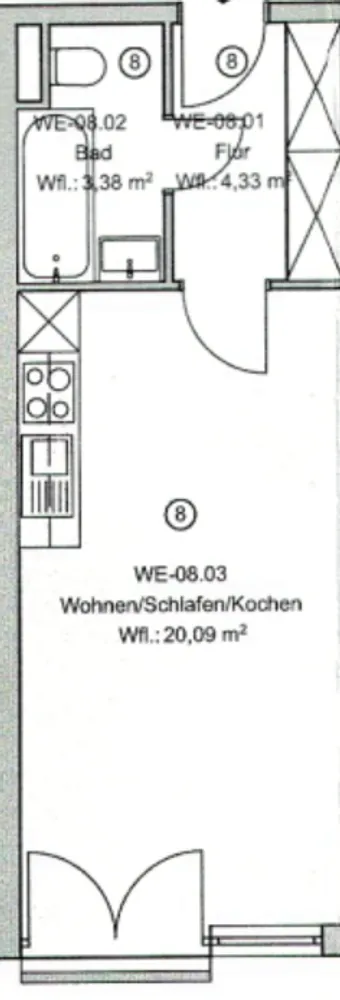 1 Zimmer Wohnung mit 28 m² in München – Bild 10