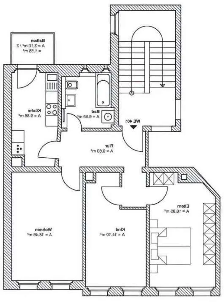 3 Zimmer Wohnung mit 80 m² in Leipzig – Bild 2