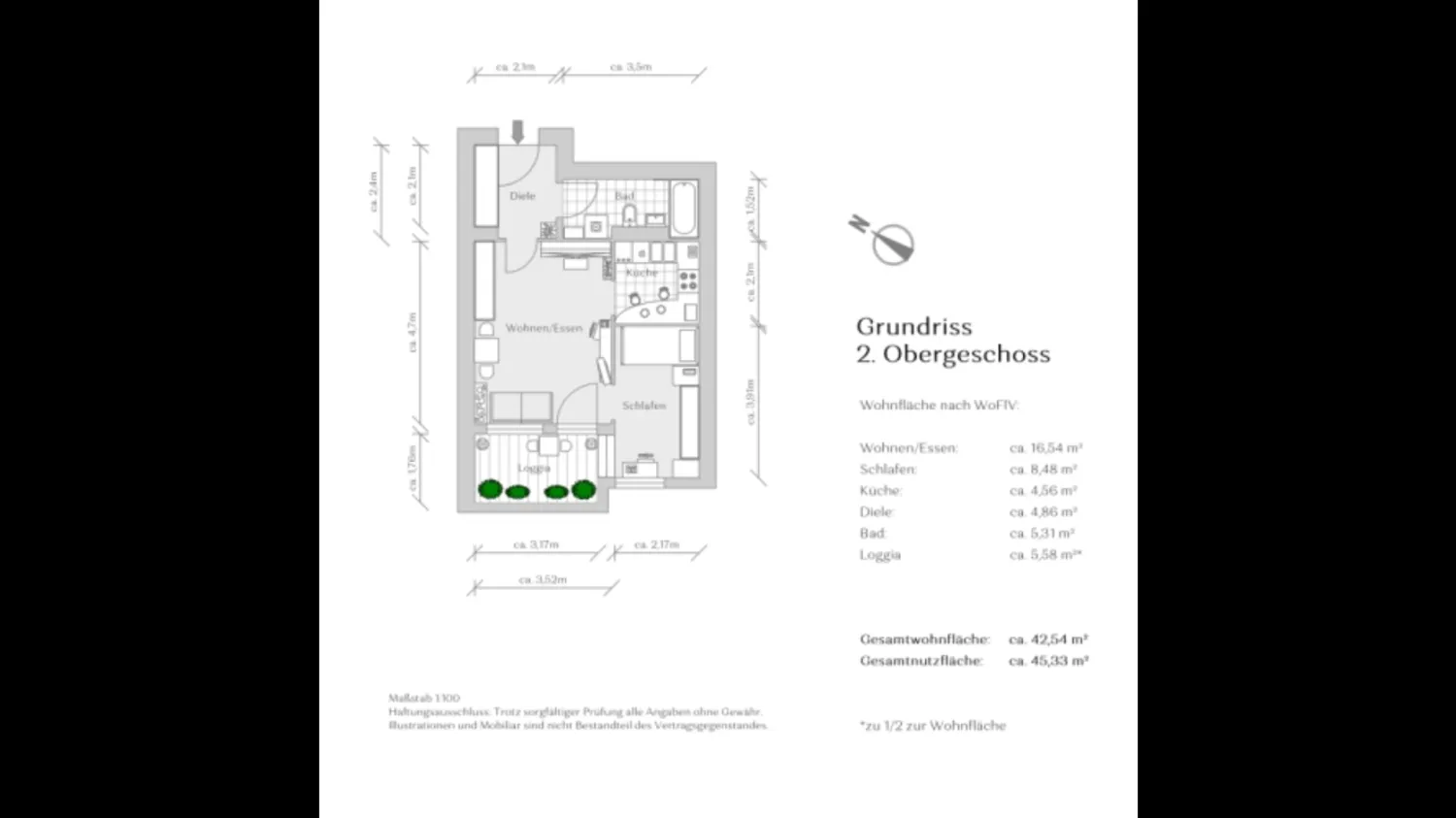 2 Zimmer Wohnung mit 43 m² in München – Bild 7