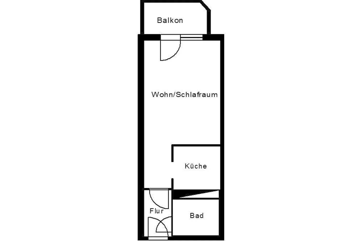 1 Zimmer Wohnung mit 31 m² in Plauen – Bild 2