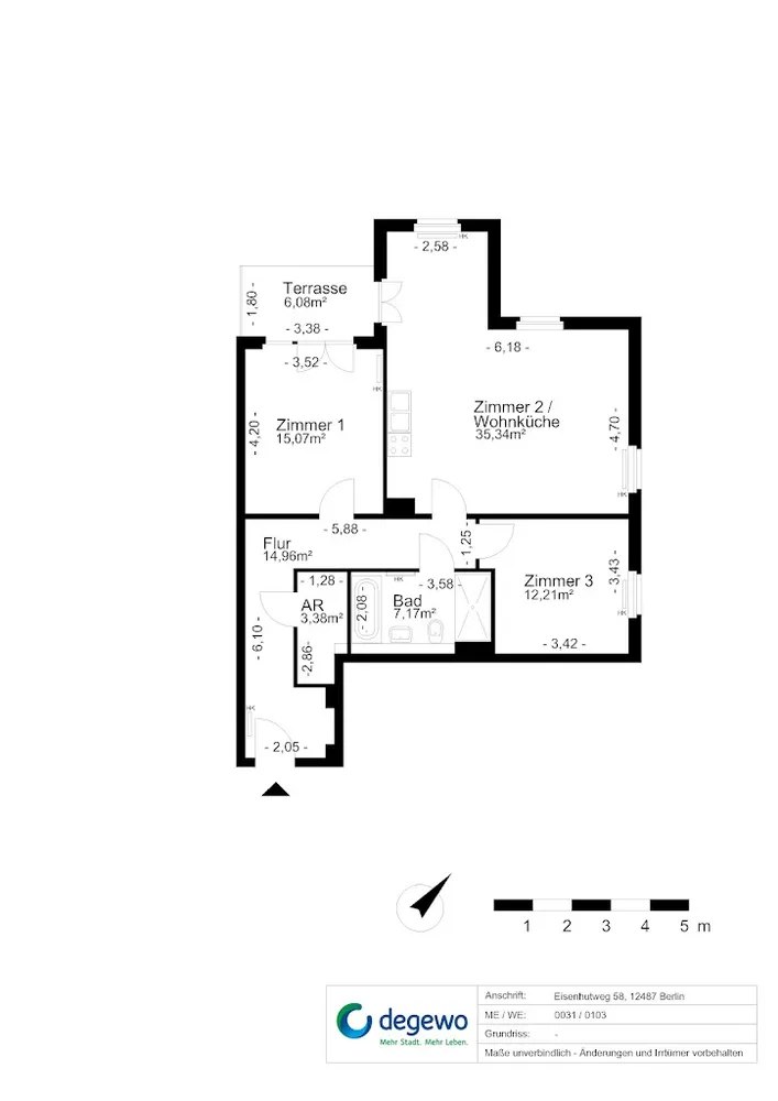 3 Zimmer Wohnung mit 91 m² in Berlin – Bild 7