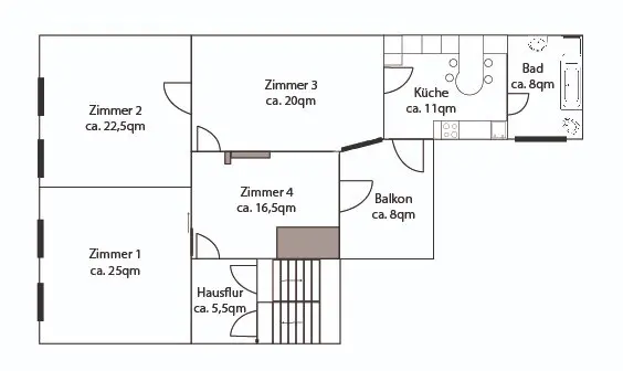 4 Zimmer Wohnung mit 111 m² in Köthen – Bild 5