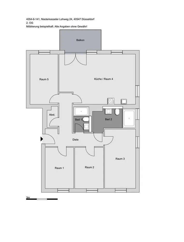 5 Zimmer Wohnung mit 117 m² in Düsseldorf – Bild 8