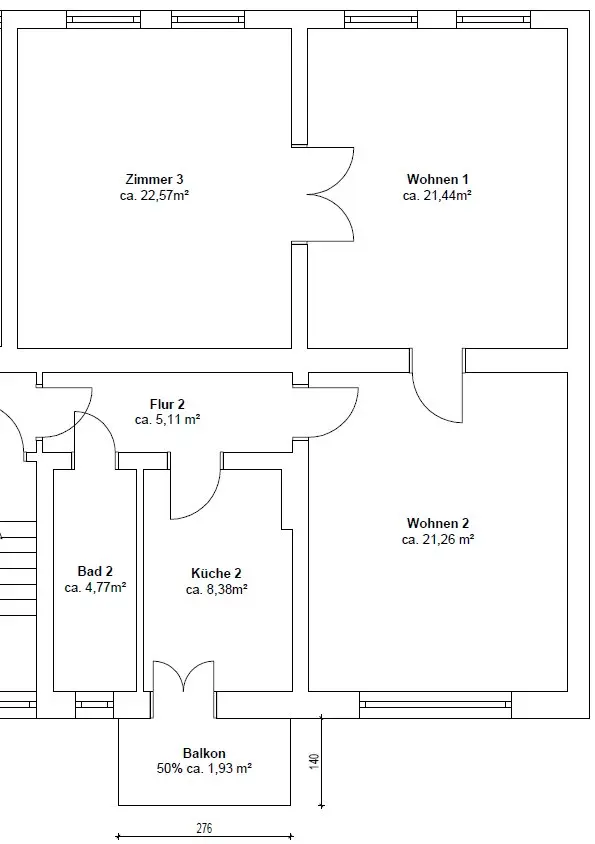 3 Zimmer Wohnung mit 85 m² in Schwedt/Oder – Bild 6