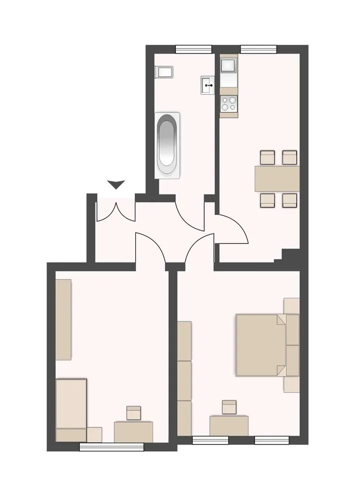 2 Zimmer Wohnung mit 62 m² in Leipzig – Bild 2