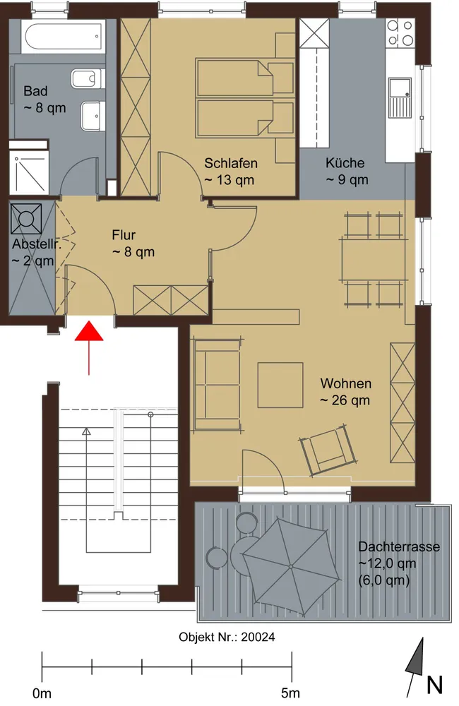 2 Zimmer Wohnung mit 72 m² in Norderstedt – Bild 3