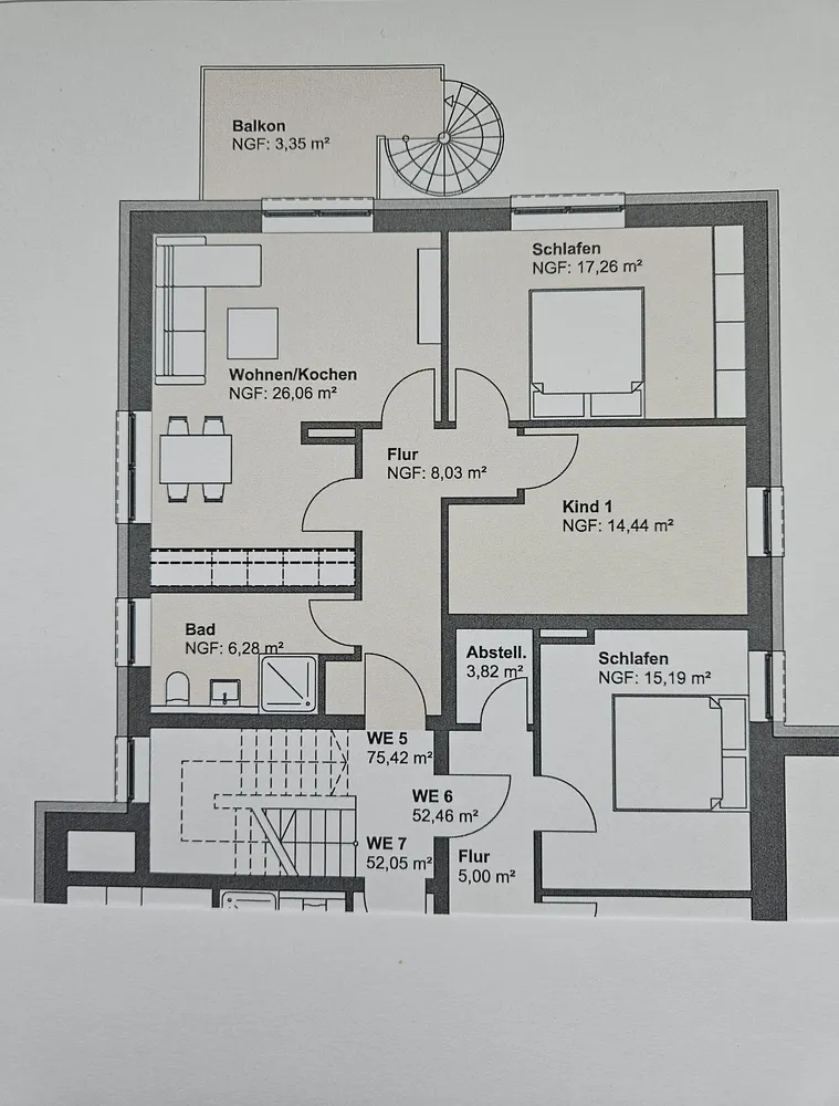 3 room apartment with 75 m² in Bielefeld – Photo 1