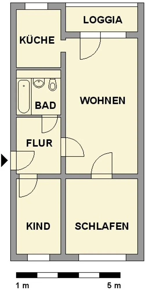 3 room apartment with 56 m² in Chemnitz – Photo 3