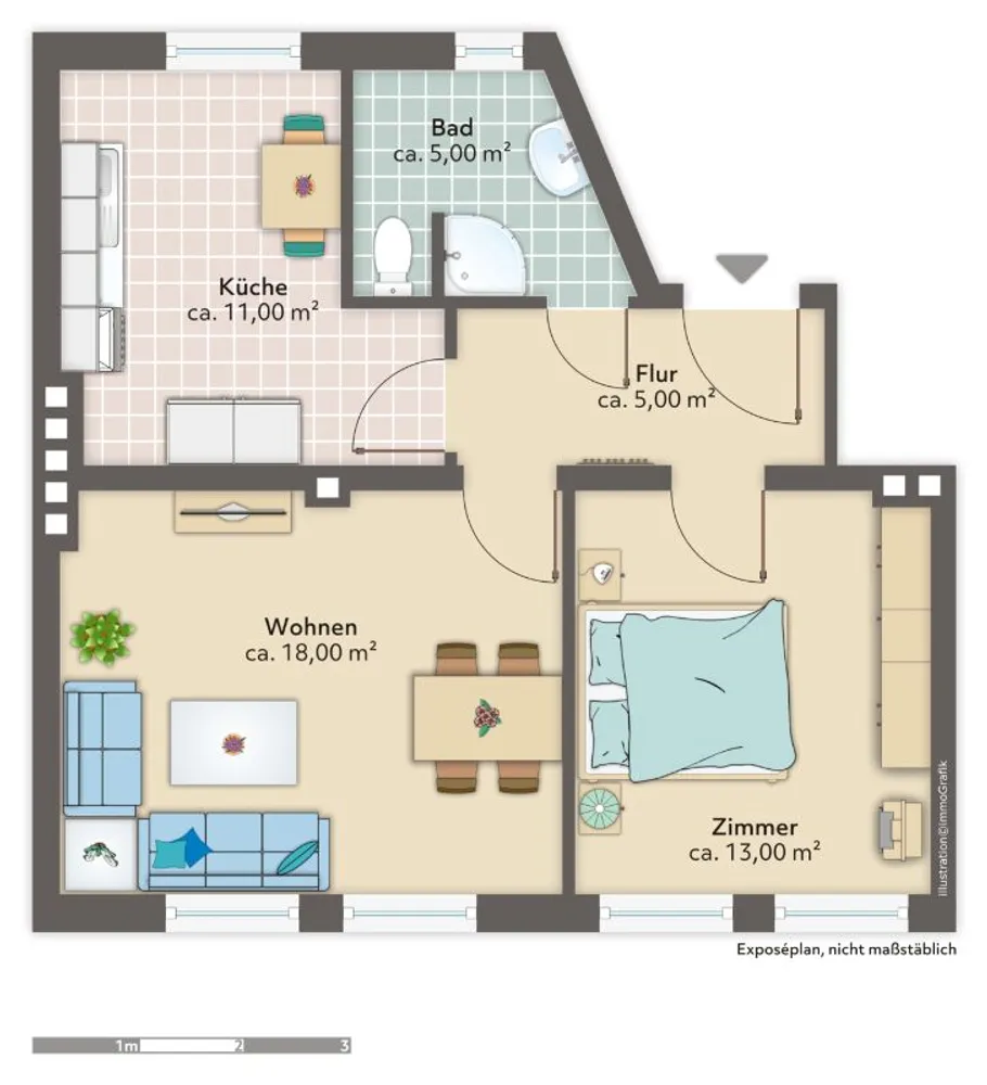 2 room apartment with 52 m² in Bremerhaven – Photo 9