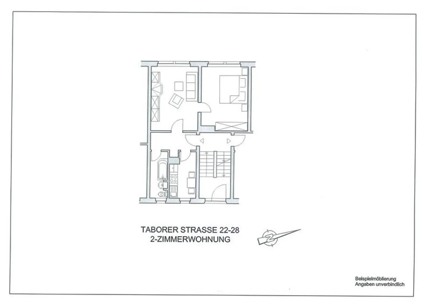 2 Zimmer Wohnung mit 46 m² in Naumburg (Saale) – Bild 3