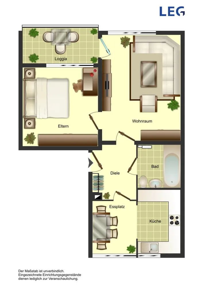 2 Zimmer Wohnung mit 54 m² in Wuppertal – Bild 2